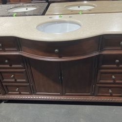 B3195- 60” Large Bathroom Single Vanity Sink Cabinet 
