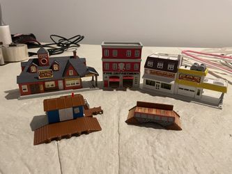 Galoob 1989 Micro Machines Play Sets Mix Fire Central Station Gas Bridge 1990