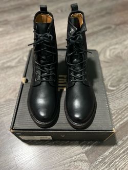 Frye Veronica Leather Combat Boots