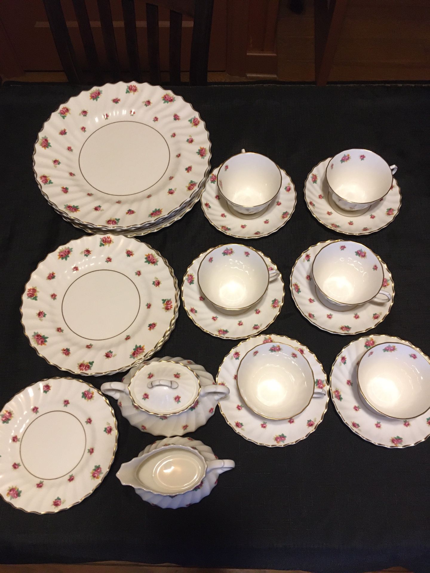 Rosebud China Set By Royal Doulton