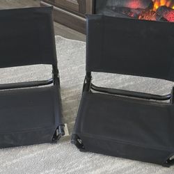 Folding Soft, Heavy-duty Stadium Seats, Set Of 3