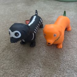Halloween Dachshund Dog Figures Set of 2