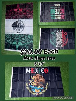 Mexico flag size 5’x3’