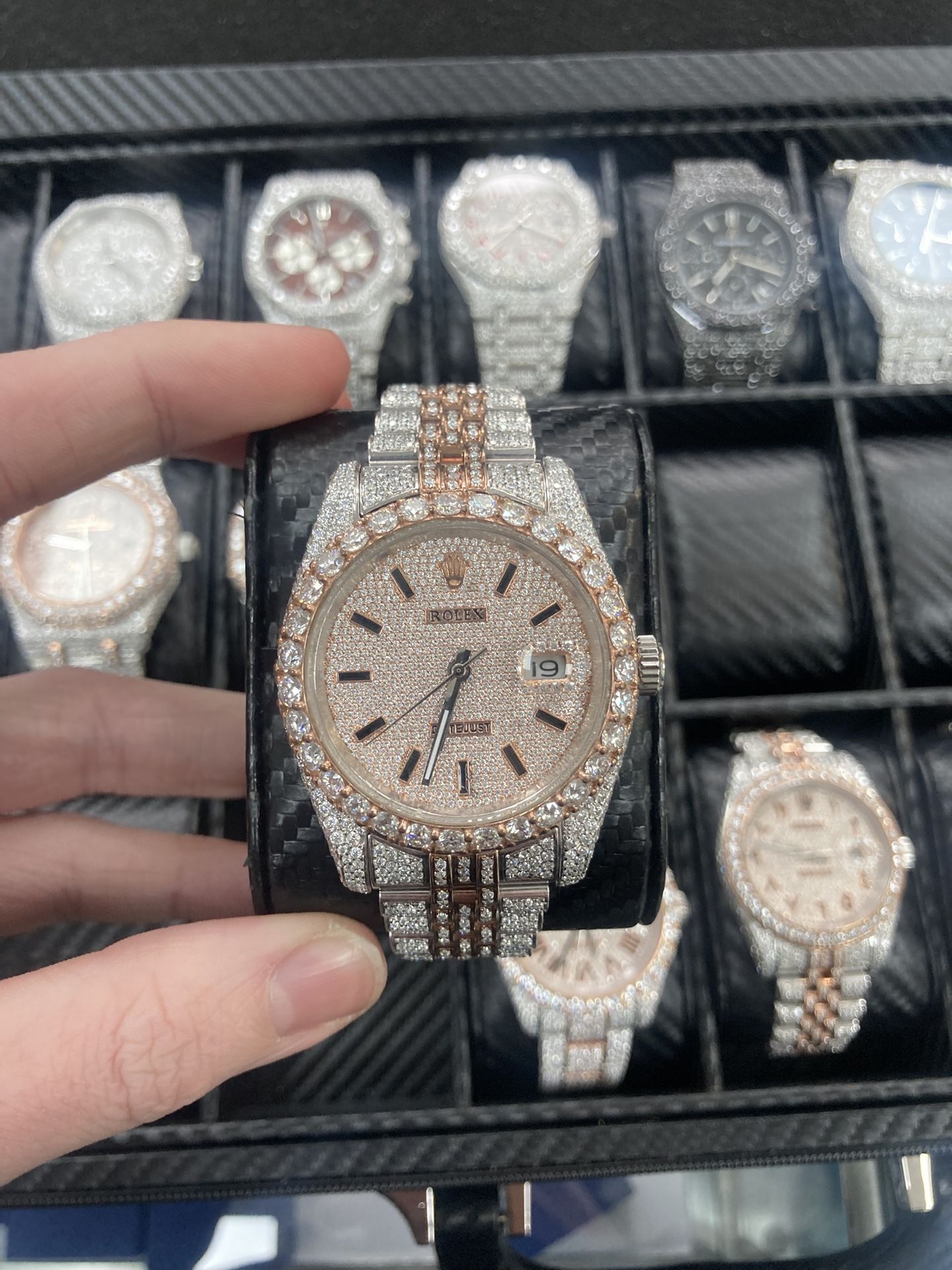 Moissanite Diamonds Rolex Datejust