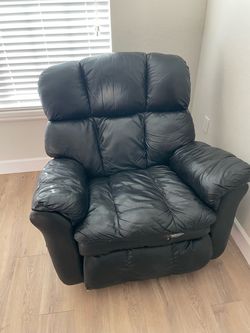 Black Leather Recliner Chair FRE