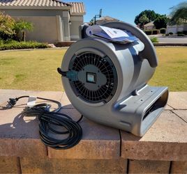 B-Air 1/2 HP Air Mover for Janitorial Water Damage Restoration Stackable Carpet Dryer Floor Blower Fan