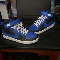 Royal Blue, Black And White High Tops Air forces 