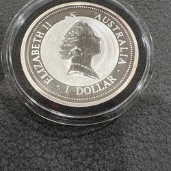 1995 Australian Kookaburra Silver Coin