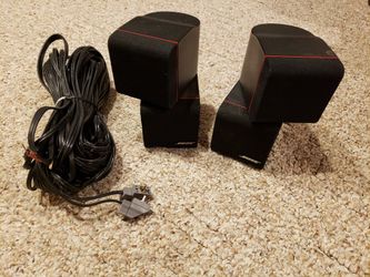 Bose Double Cube Red-Line Speakers