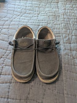 Grey Hey Dudes size 12