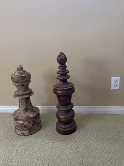 Oversized Chess Piece Decor (Set of 2)