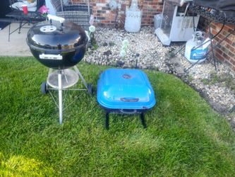2 asadores de carne como nuevas