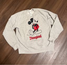 Disney Park Authentic Adult Sweater Size Medium Grey
