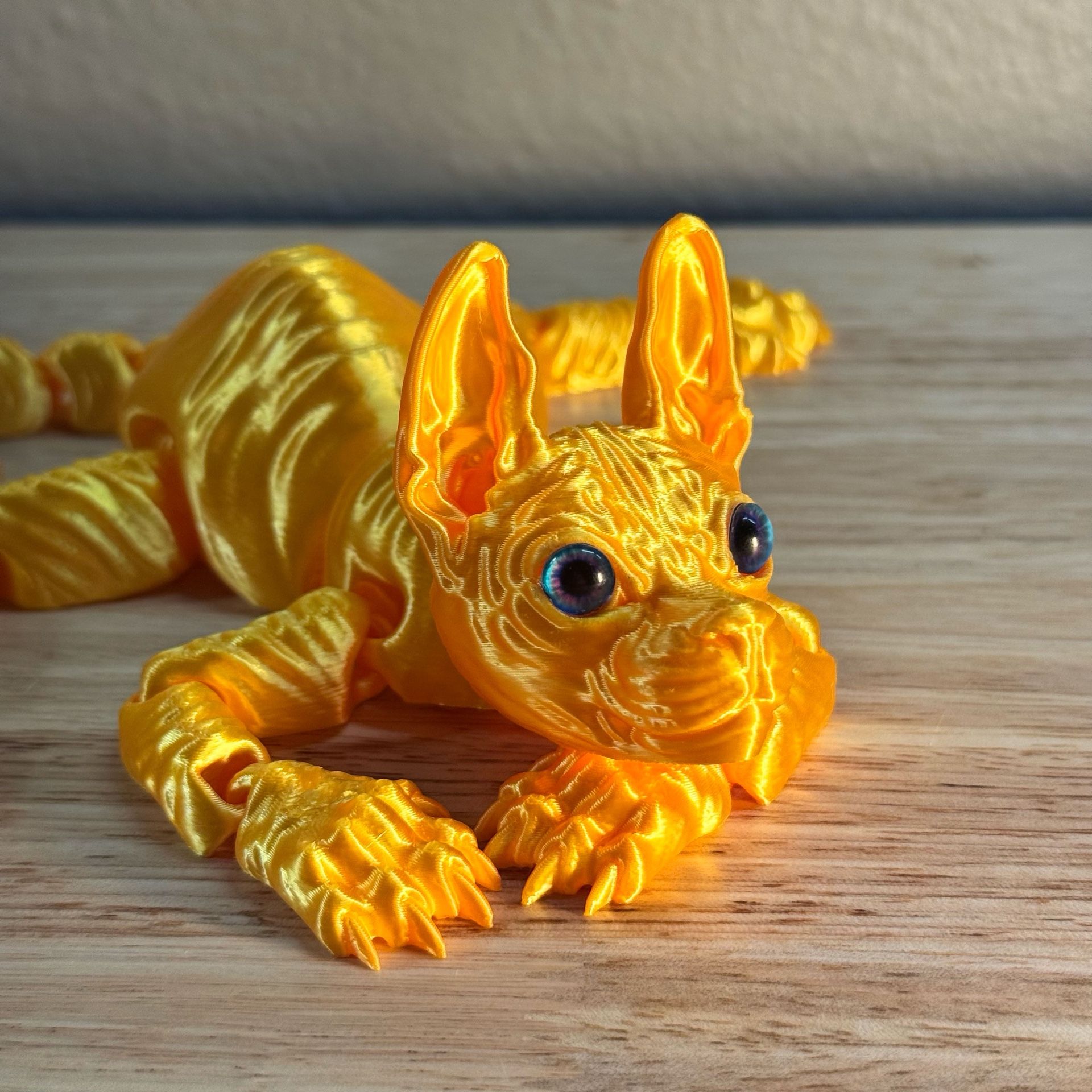 Flexi Cat • Articulated 3D-Printed Cat (PLA, ~13”)