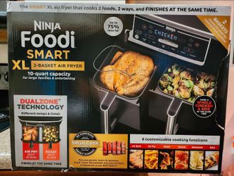 Ninja Air Fryer 10 Quart Dual Basket Used