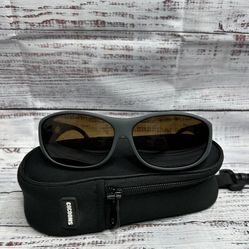 Cocoons Slate Polarized Amber Fitover Sunglasses C408A