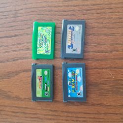 Lot Of 4 Gameboy Advance Gba Games Ft. Mario And Pokemon