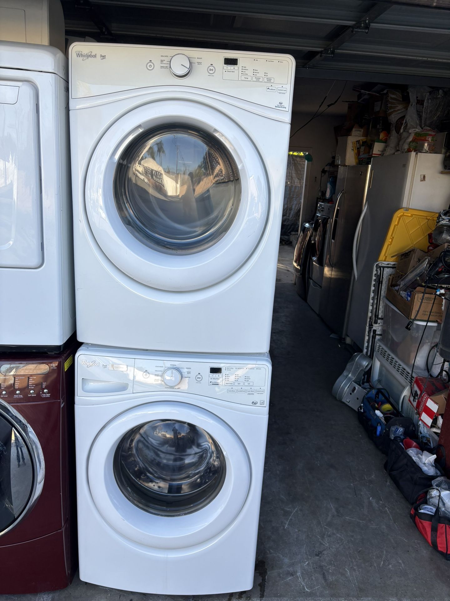 Whirlpool Duet Stackable Washer And Gas Dryer 