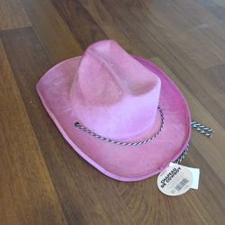 Pink Cowgirl Hat Size 7.5