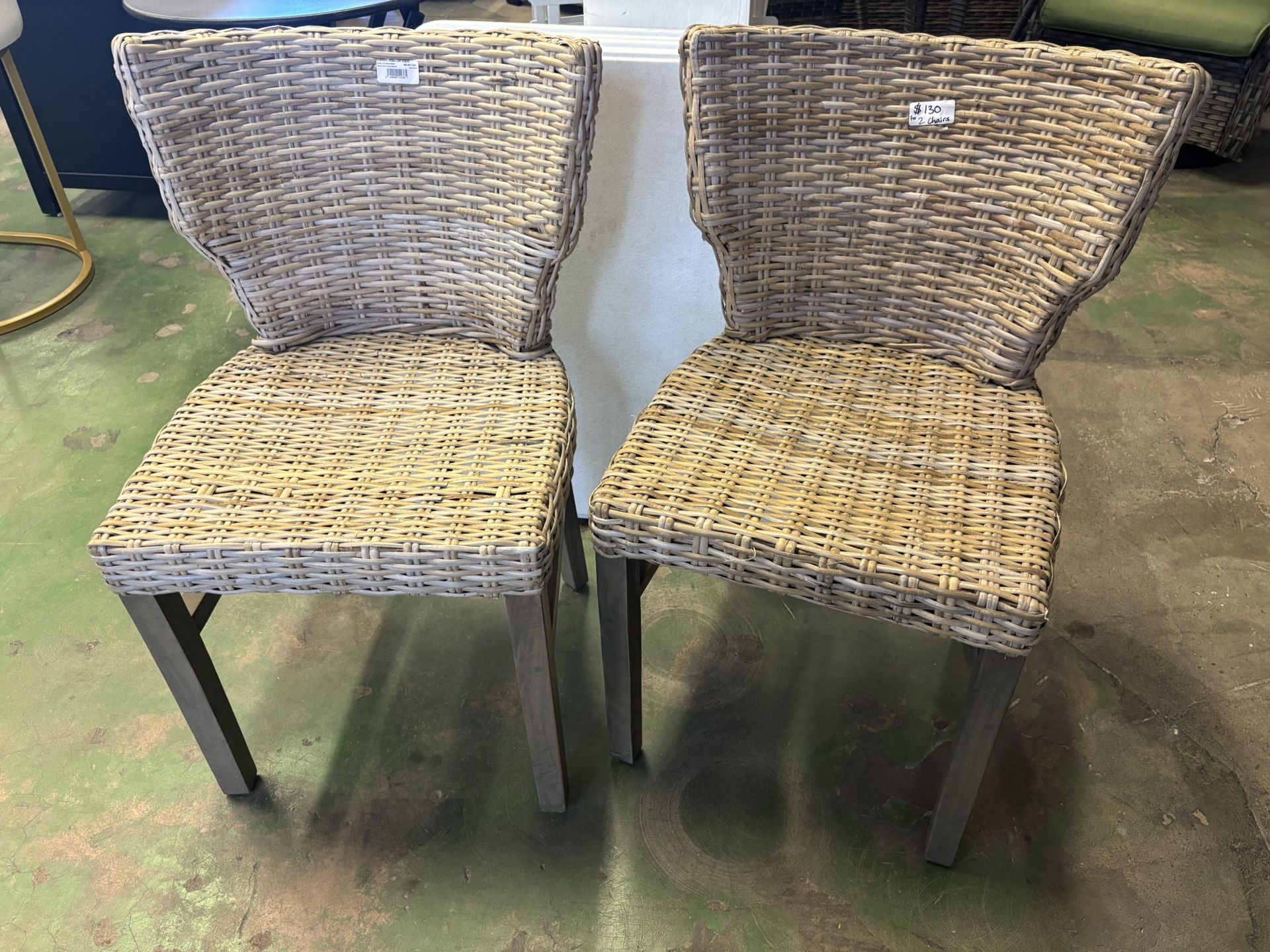 Baxton Studio Never Grey washed Chairs