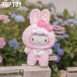 TOP TOY Sanrio Characters Elf Bunny Baby Vinyl Plush Keychain Hello Kitty