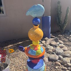 Totem And Plant Stakes Handcrafted