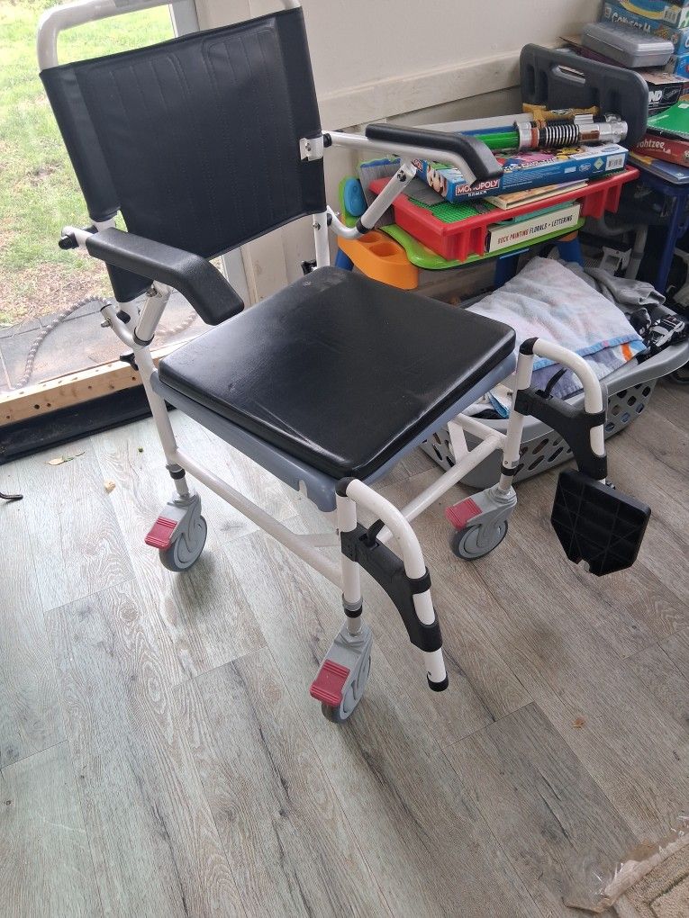 4 In One Wheelchair With Bilt In Pottie Seat