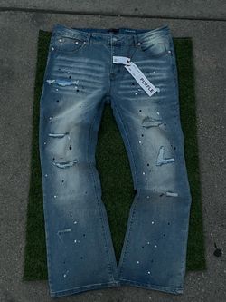 Purple jeans
