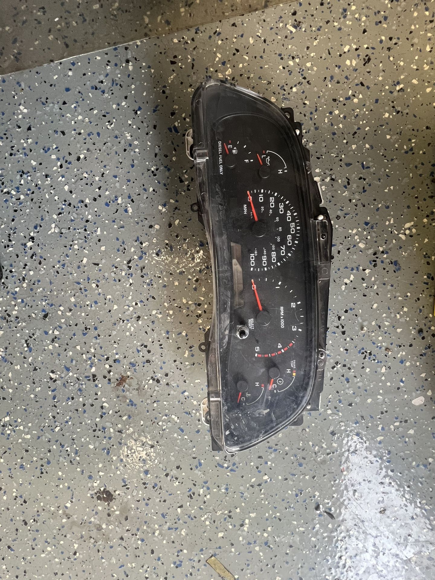 Ford F250 7.3 Diesel Speedometer , Or Cluster