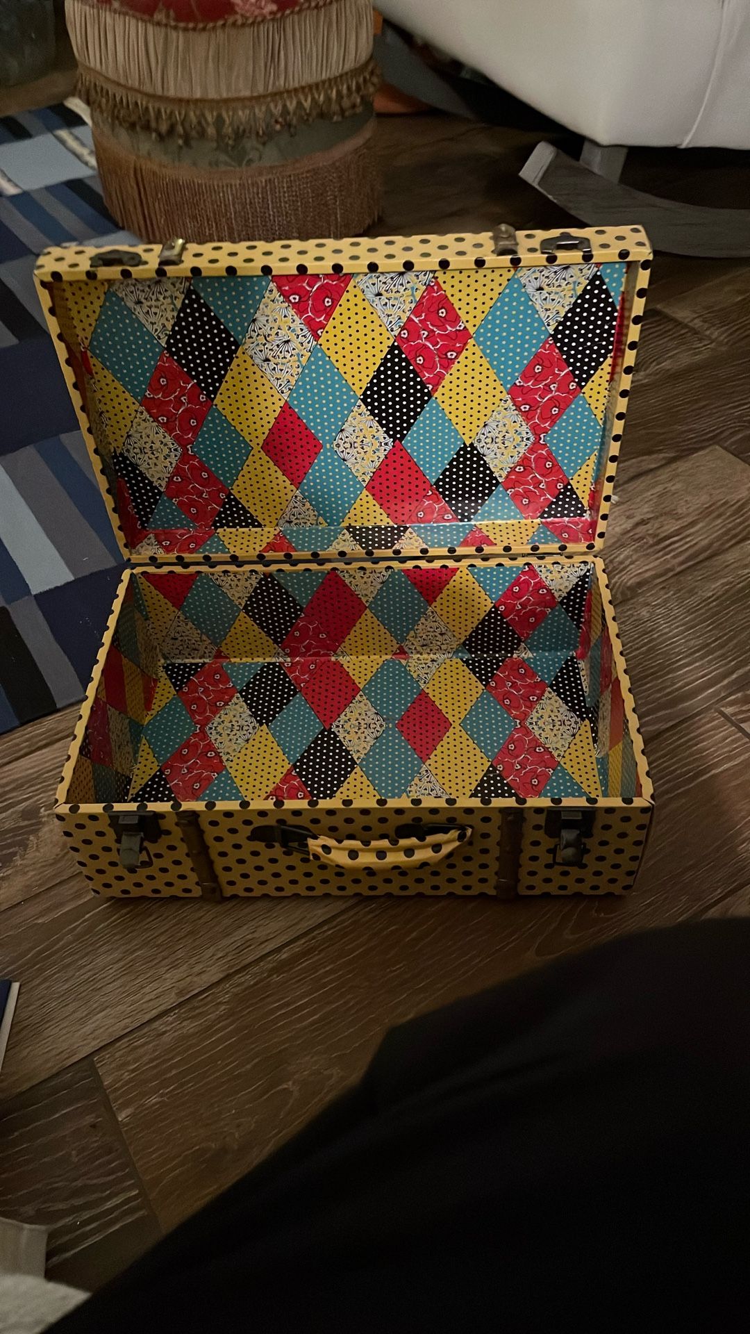 Yellow With Black Dots Chest