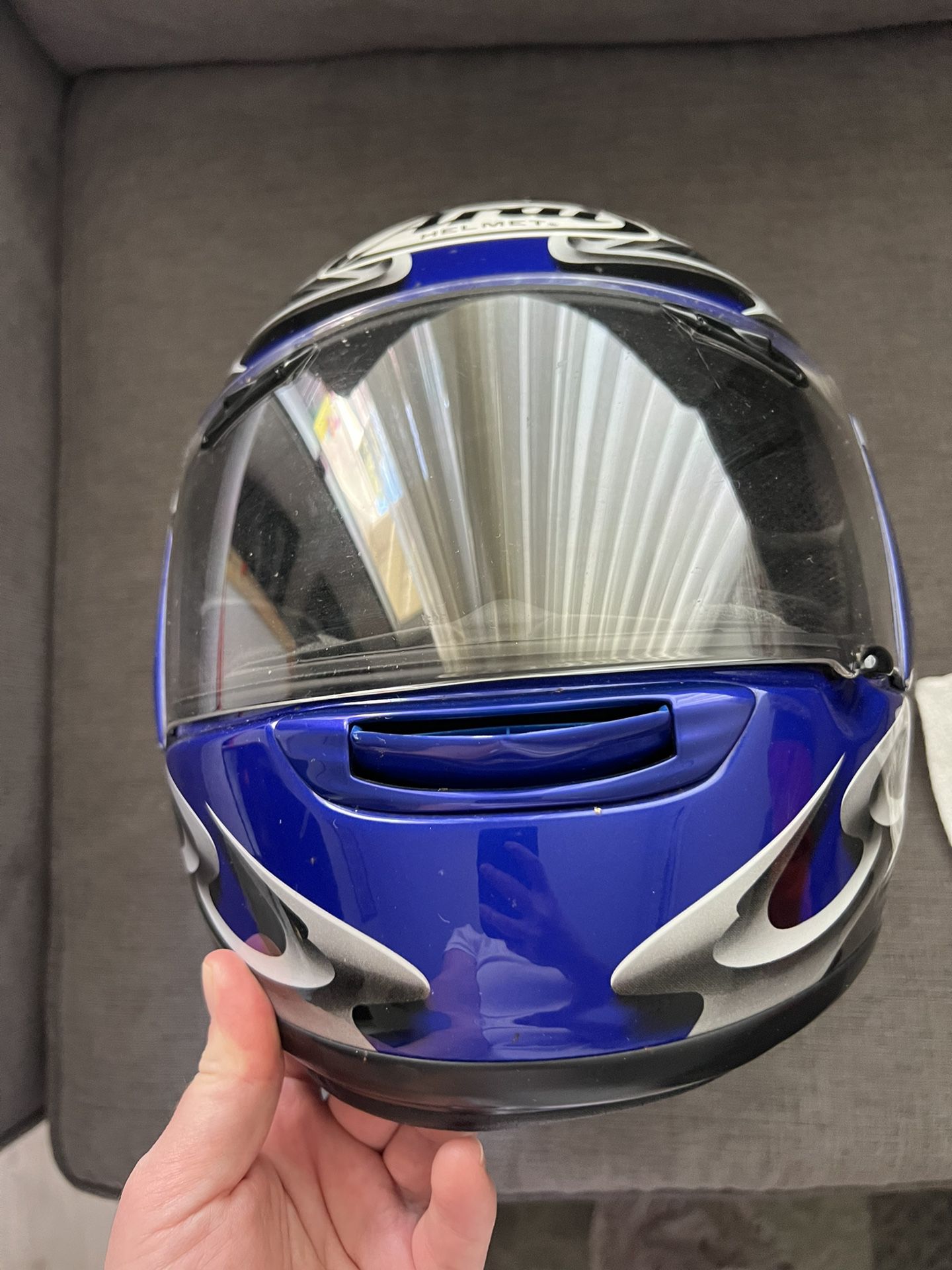 Arai Quantum-X Steel Adult Street Motorcycle Helmet - Blue/Medium