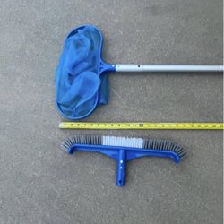 12 FT Pool Brush & Skimmer