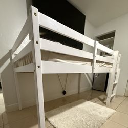 Twin Loft Bed With Mattress 
