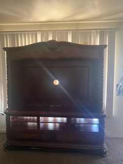 tv stand honey oak