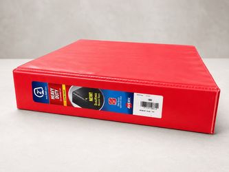 Avery 2" Heavy Duty View Ring Binder Red W/ (55) Ultra Pro 9- Pocket Pages