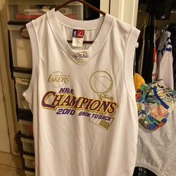Los Angeles Lakers Kobe Bryant 2010 rare The Finals Back To Back NBA Champions Jersey 