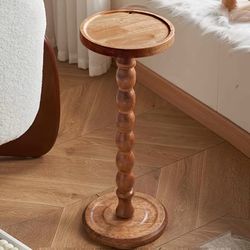New Modern Round Wooden Side Table 