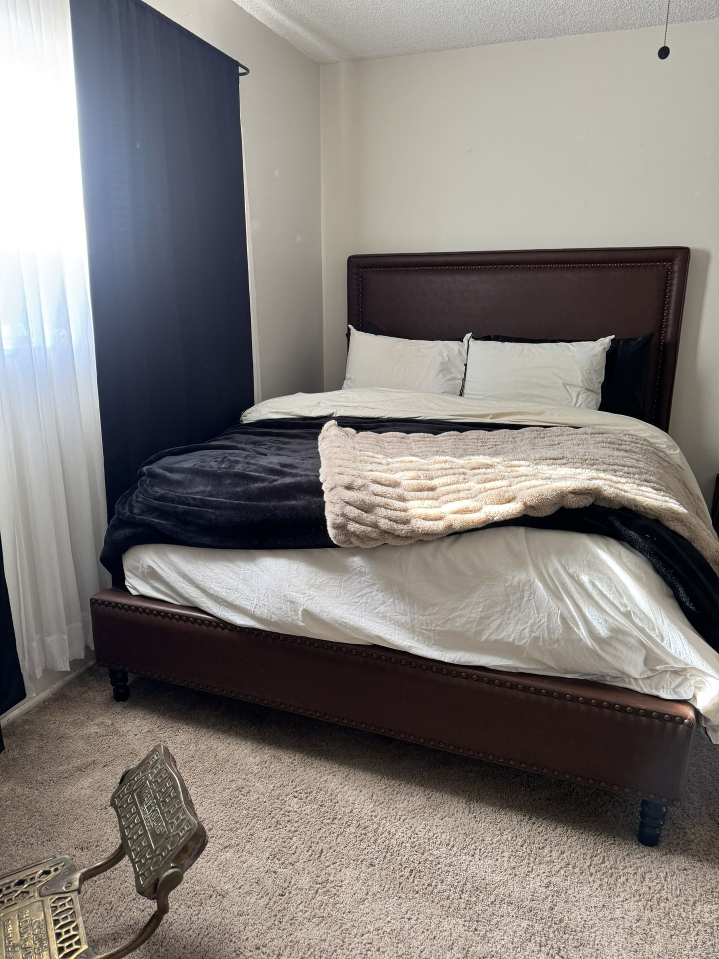 Queen Leather Bed Frame