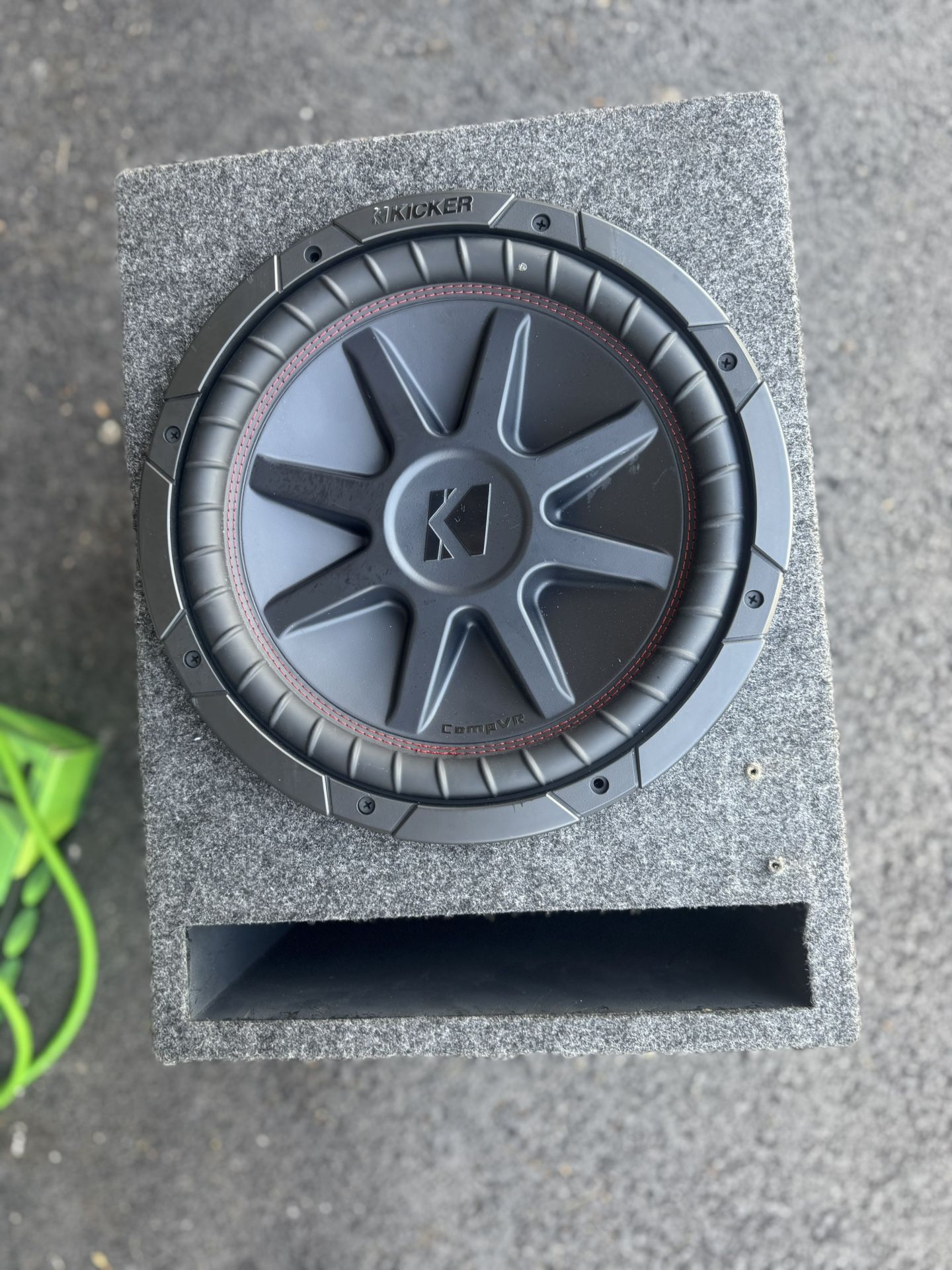 12 Inch Kicker Subwoofer With Box + Amplifier & Wiring kit