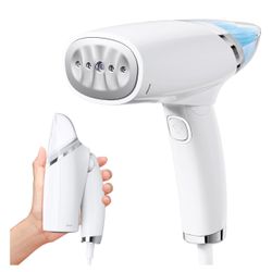 Travel Steamer for Clothes Portable Mini - 1000W Clothes Steamer Handheld Foldable, Fast Head-up Fabric Garment Steamer Removes Wrinkles, 120V Iron St