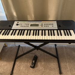 Yamaha Keyboard, Stand And Pedal 