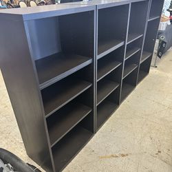 4 Black Bookcases