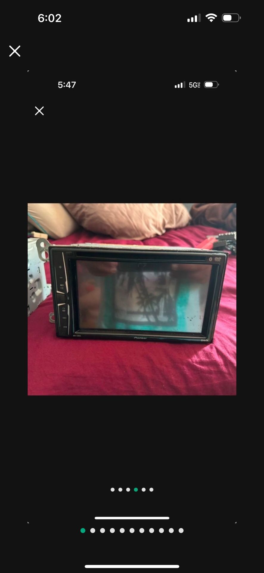 Pioneer double den stereo dvd and Bluetooth $150