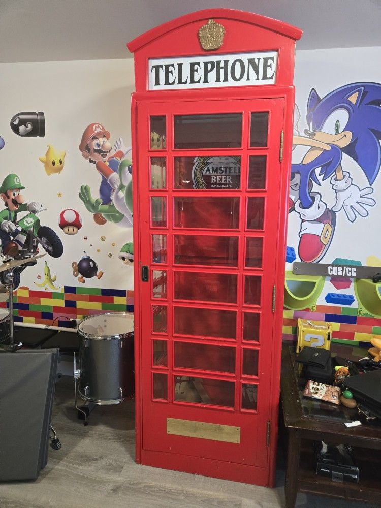 British Phone Booth - Red full size