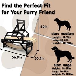 Treadmill for Large Dogs, Medium Dogs with Brake. Dog Slatmill for Healthy & Fit Dog Life, Dog Treadmill for Indoor & Outdoor. Treadmill for Dogs up t