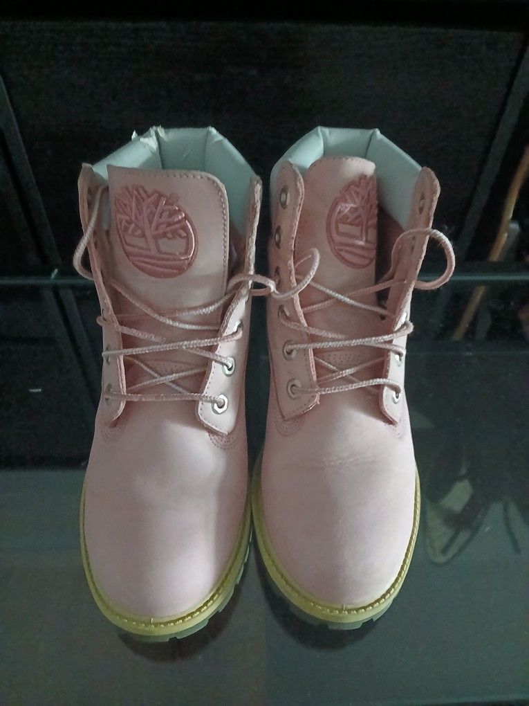 Pink Timberland Boots