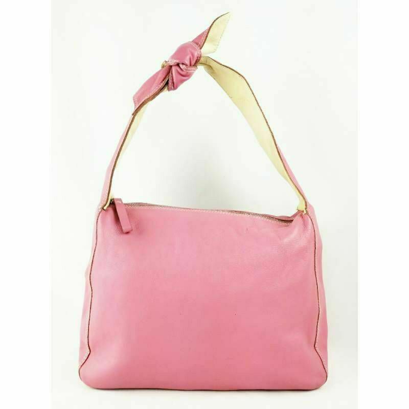 Kate Spade Bow Strap Purse Pink Leather Hobo Bag