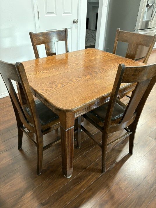 Antique Table And Chairs