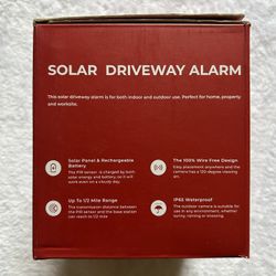 Solar Driveway Alarm