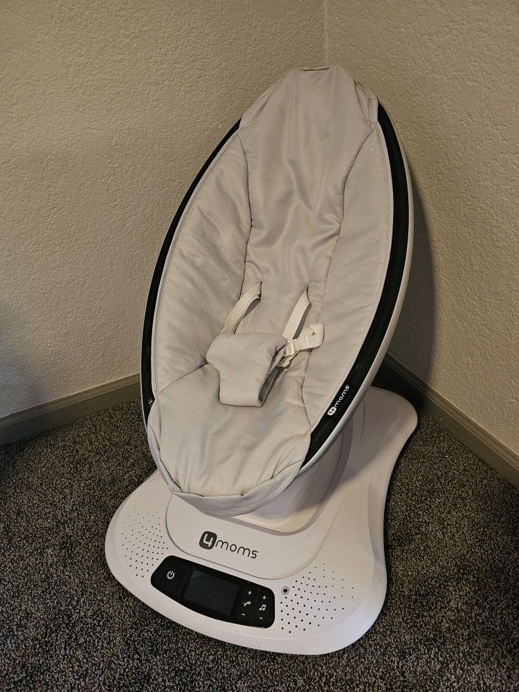 4moms MamaRoo Multi-Motion Baby Swing with 5 Unique Motions, Grey